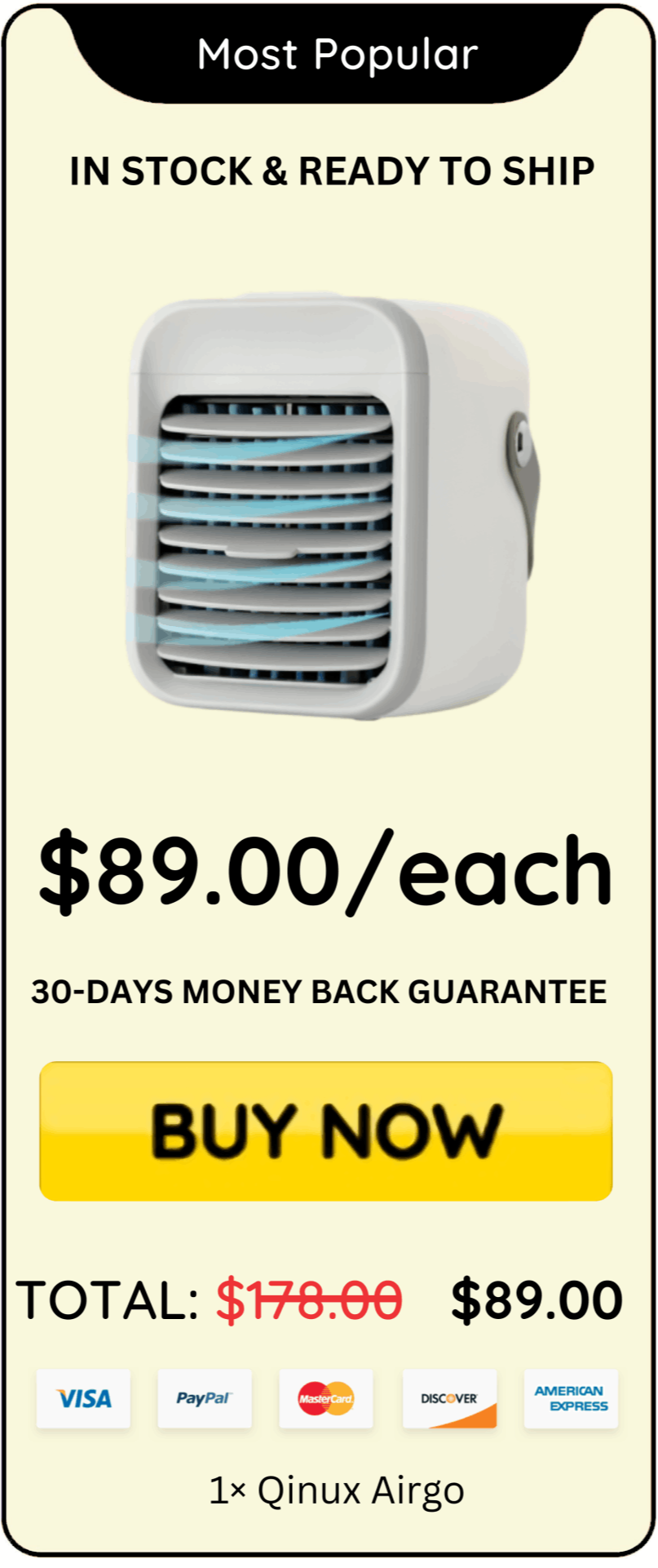Qinux Airgo Price
