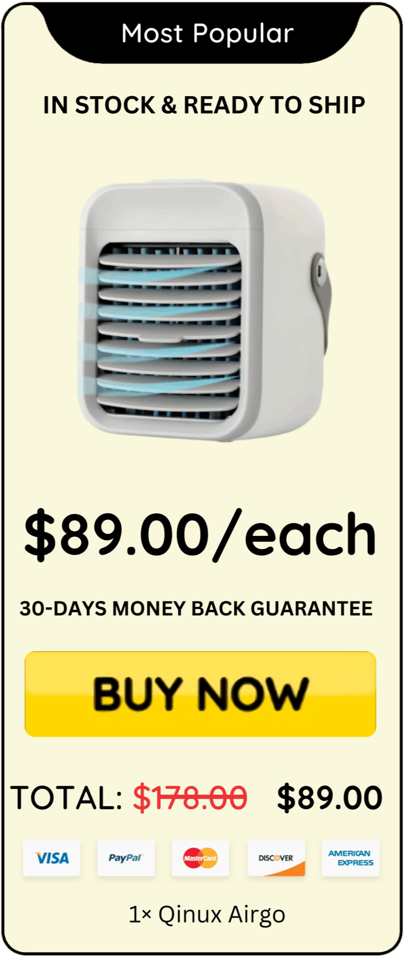 Qinux Airgo Price